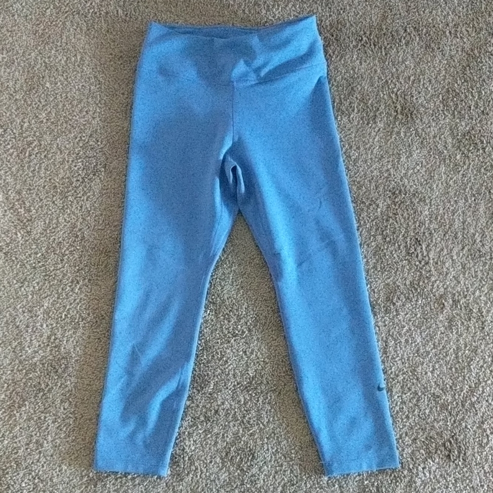 Nike Dri-Fit yoga pants, medium smokey blue